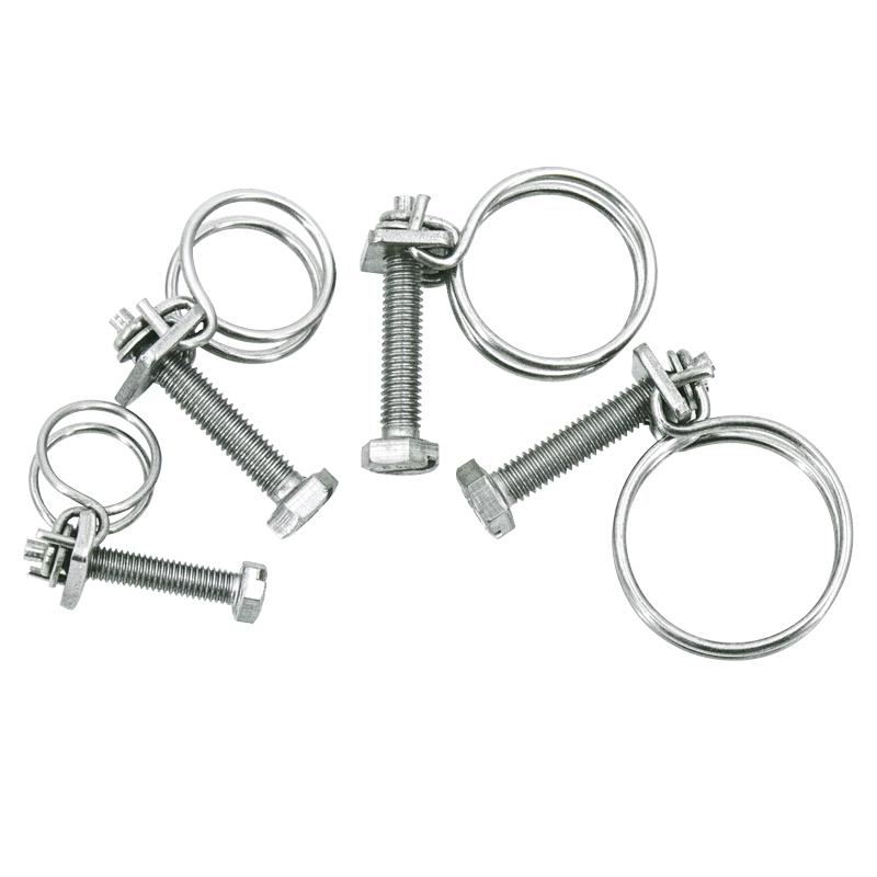 Haistike HK-515 304 Stainless Steel Double Wire Hose Clamp