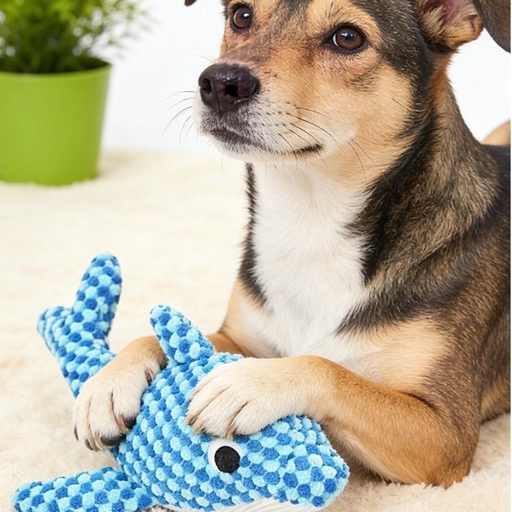 Söt bitbeständig Crinkle Sound Husdjursleksak Tändergnagare Sammets Pipande Hundleksaker Havstema Hundkompisleksaker Uttråkning