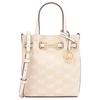 Carson NS Signature Brand Logo Gold Hardware Shoulder Crossbody Tote Small Women's Light Cream