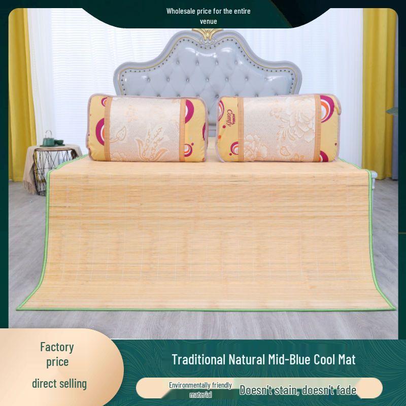 Bamboo Mat Collection: 0.45m, 0.75m, 0.85m, 1m, 1.2m, 1.5m Summer Mat for Home, 1.8m Dorm, New Style.