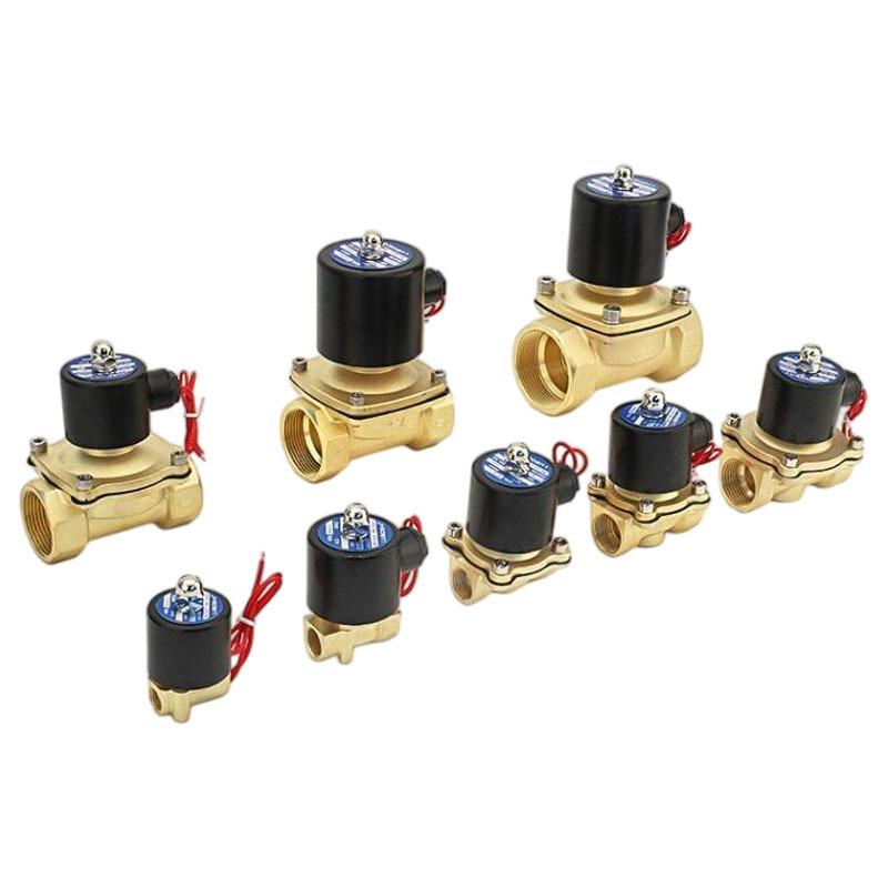 Electric Solenoid Valve 1/4" 3/8" 1/2" 3/4" 1" DN8/10/15/20/25/50 Normally Closed Pneumatic for Water Oil Air 12V 24V 110V 220V
