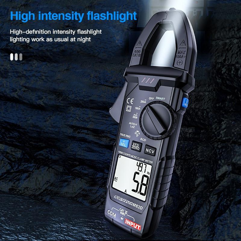 Digitaler Klemmmultimeter AC DC Stromzange Voltmeter Intelligentes Anti-Brennen Hohe Präzision Multimeter