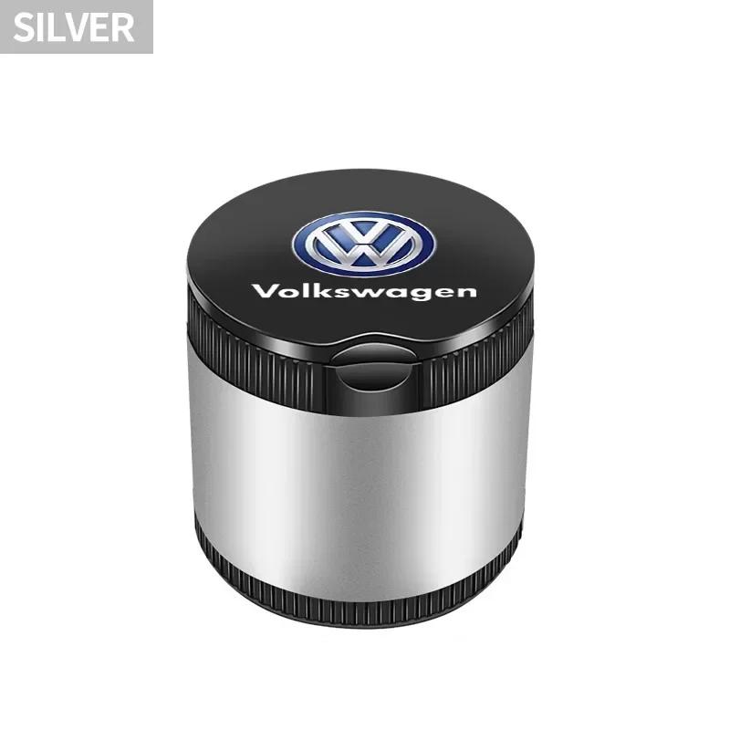 B6 VW For Volkswagen Car Cigarette Ashtray Cup LED Light Portable Detachable For VW GTI Polo Golf Passat Tiguan Arteon Touareg T