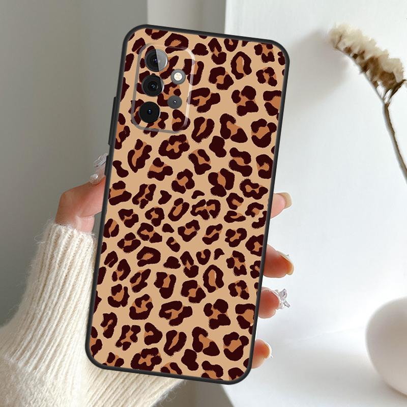 Luxury Leopard Case For Samsung Galaxy A16 A26 A36 A56 A55 A35 A15 A54 A34 A14 A52 A32 A12 A13 A33 A53 A17