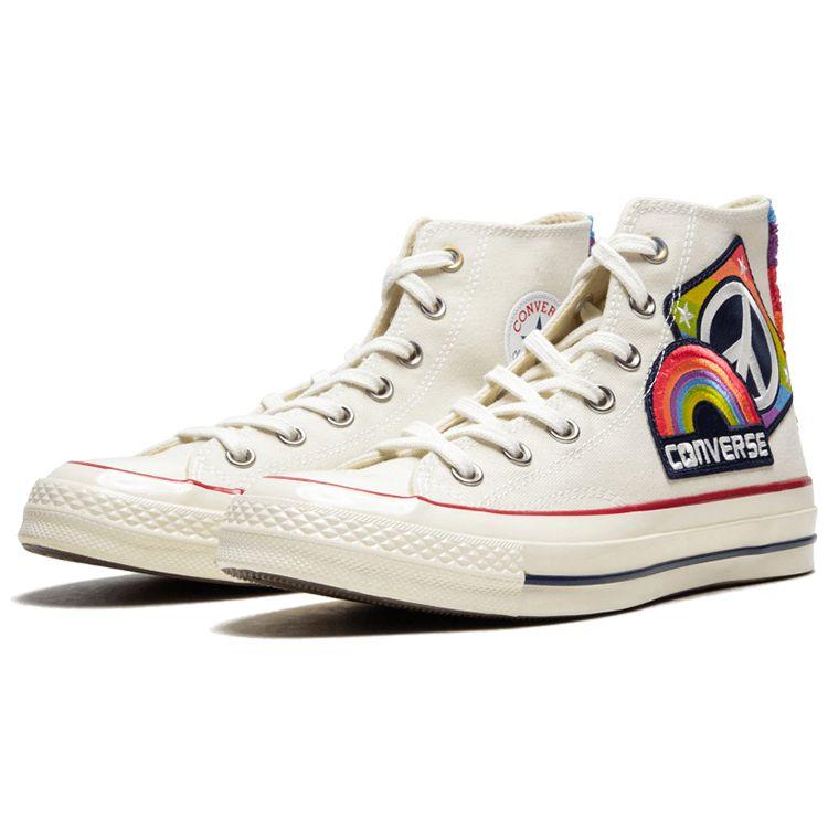 Converse Chuck Taylor All Star 1970s Hi Round Toe Lace-Up Lightweight High-Top Canvas Shoes Unisex Sneakers White 158420c