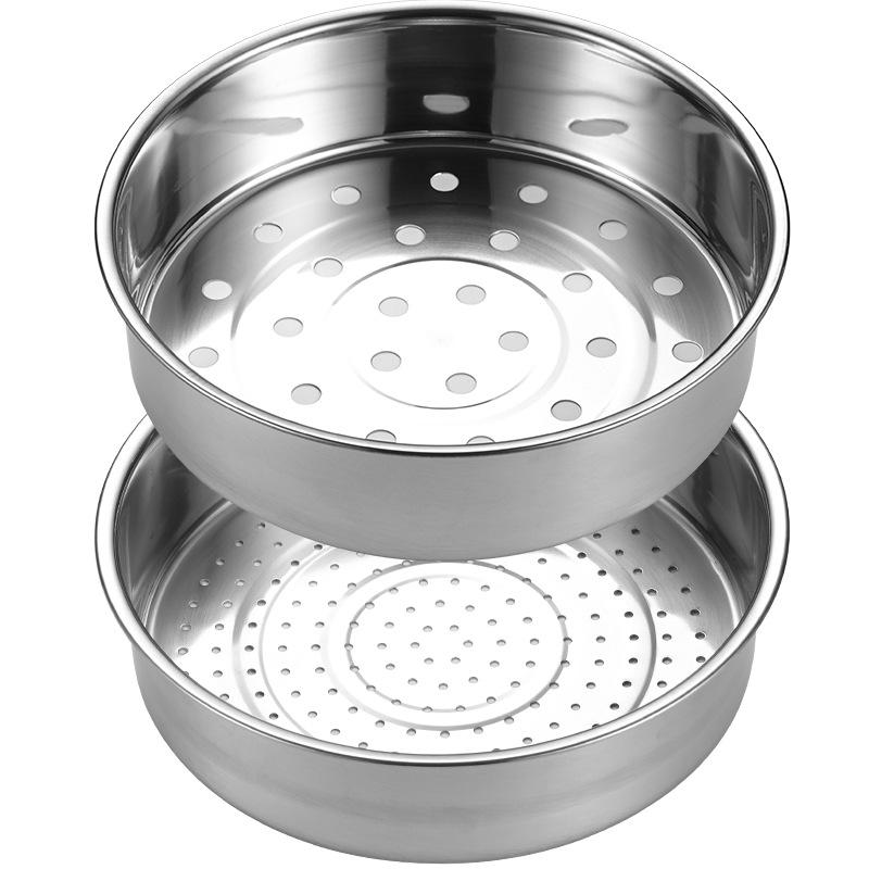 Stainless Steel Steamer Steamer Basket Steamer Drawer Household Thickened and Deepened Rice Cooker Inner Drawer Accessories