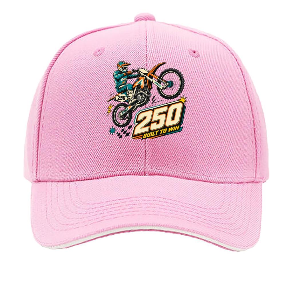 Vintage Motocross Number Badge Speed Sandwich Baseball Cap Sun Cap Outdoor Workouts Hat