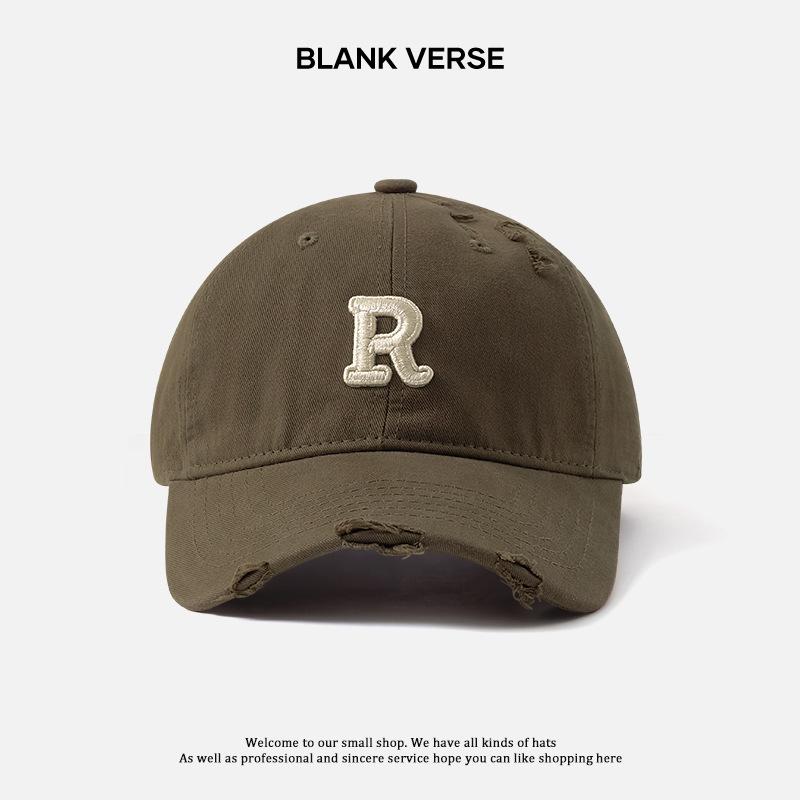 

Женская шляпа новая трехмерная вышивка мягкий верх бейсболка модная глубокий верх рваная кепка Adjustable (54-58cm) кофейный