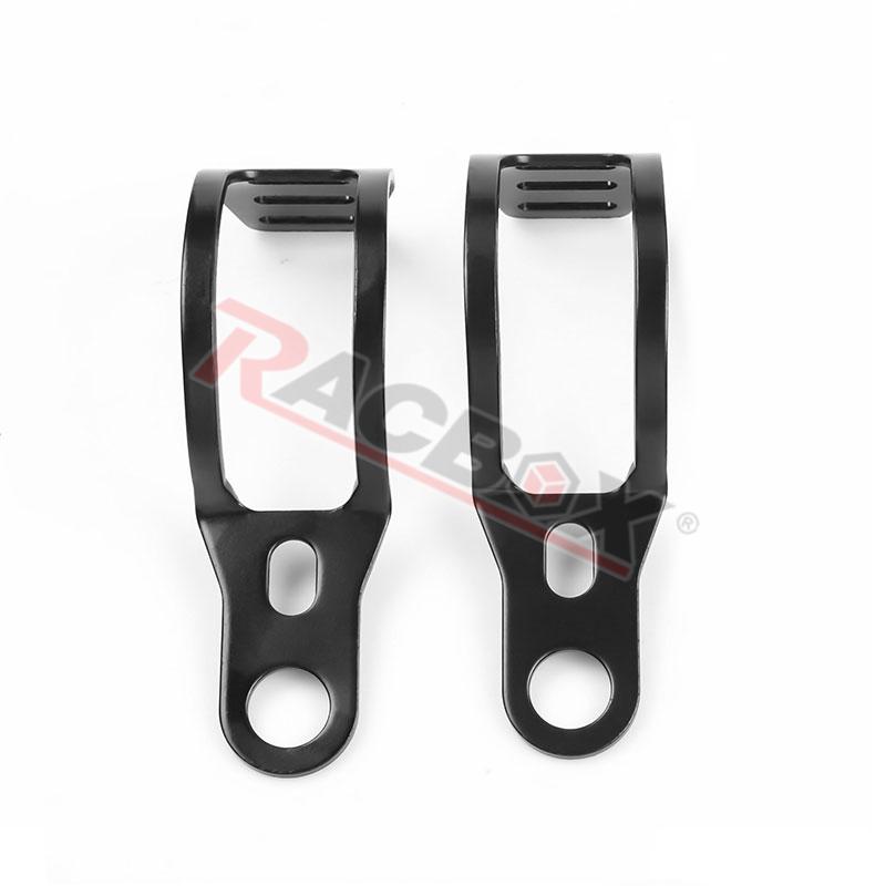 Metal 35-50mm Front Fork Clamp Left Right Motorcycle Turn Signal Lights Mount Fixed Bracket for Sport Chopper Street Custom Bike