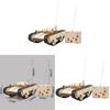 Wooden Diy Remote Control Tank Educational Toy For Kids Science Learning