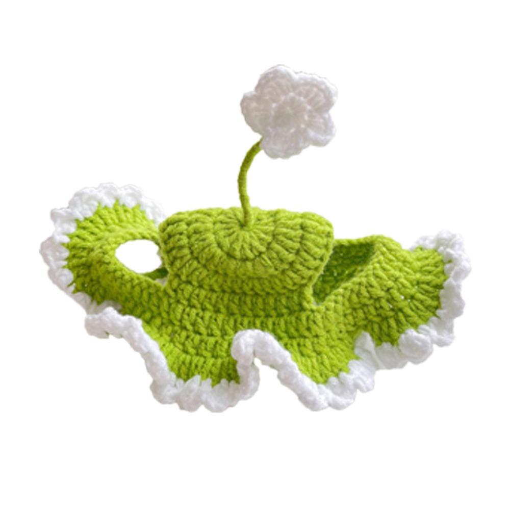 Warm Pet Cap Handmade Cat Tied-up Hat Comfortable Cat Knitted Hat  Puppy Style