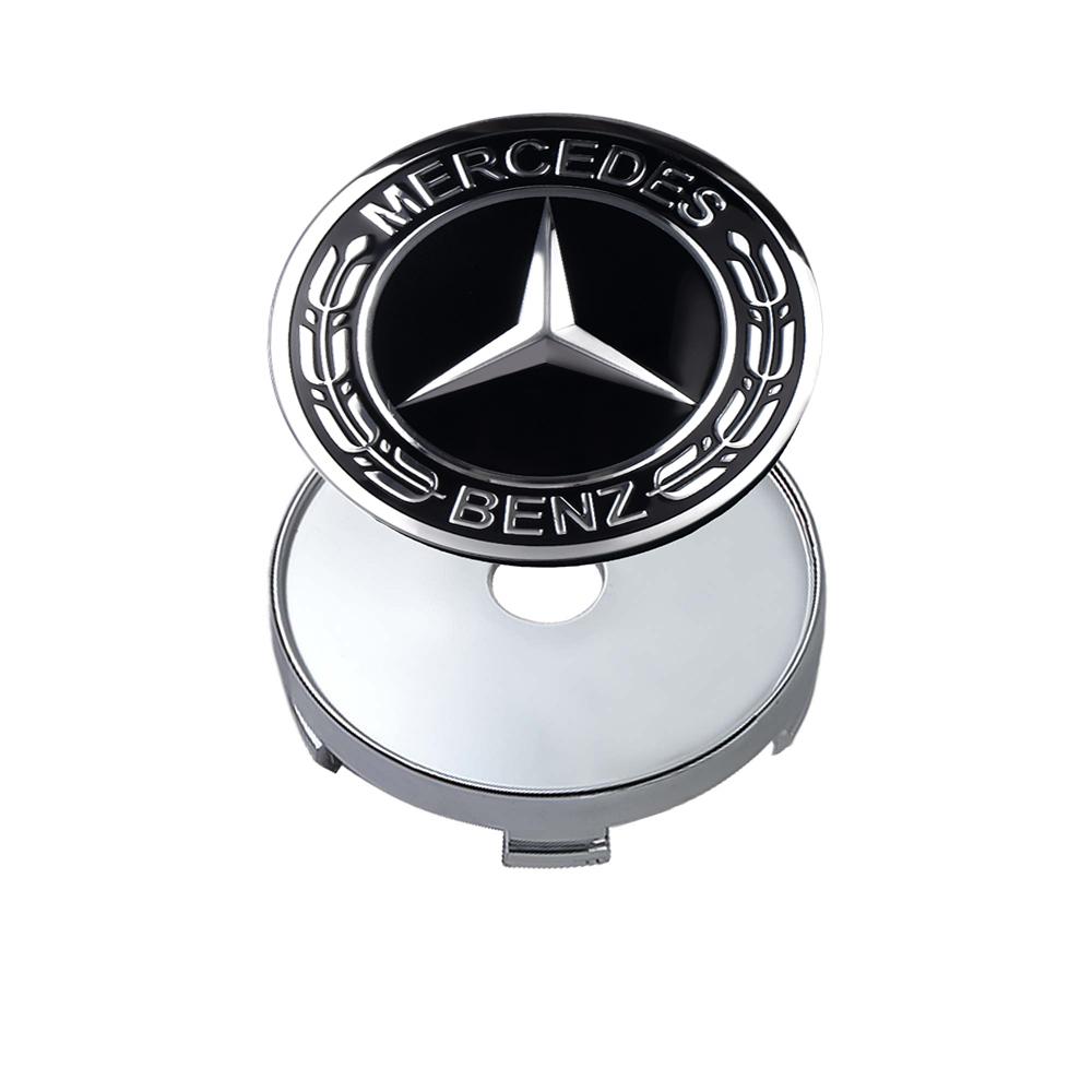60/63/68mm Aluminum ABS Car Wheel Center HubCaps Tire Cover Stickers Benz Badge Decor For Mercedes Benz W204 W202 W212 W220 W205
