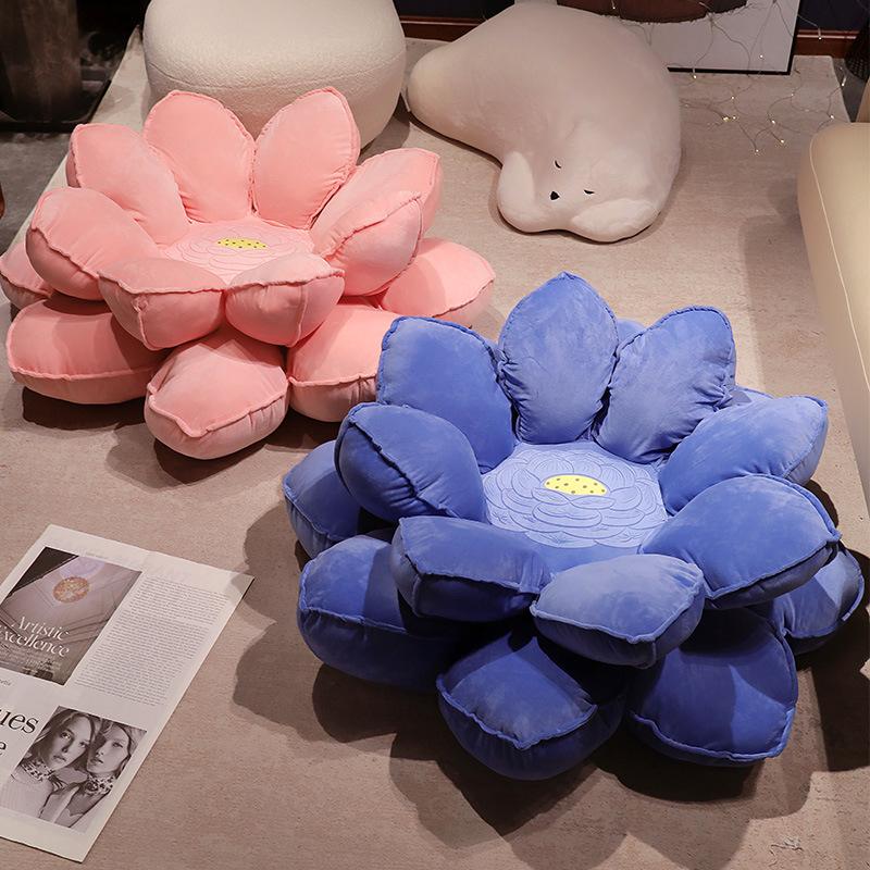 Large Lotus Seat Cushion Plush Toy Good Luck Lotus Lotus Doll Girls Home Sofa Bedroom Tatami Seat Cushion