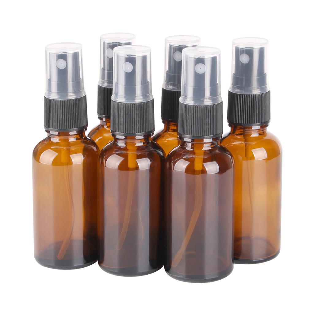 1 Stück 5 ml 10 ml 15 ml 20 ml 30 ml 50 ml 100 ml Braunglas Alkohol Desinfektionsmittel Sprühflasche mit Feinsprühkopf für Ätherische Öle