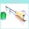 Picador de Gelo Vintage em Aço Inoxidável Com Cabo de Madeira Durável e Cobertura de Metal Elegante