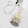 2pcs Curtain Tiebacks With Tassels Cotton Rope Holder Curtain Ties For Bedroom Living Room No Installation Needed