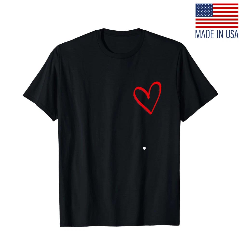 Red Heart Valentine s Day Love - Heart Graphic Unisex T-Shirt L