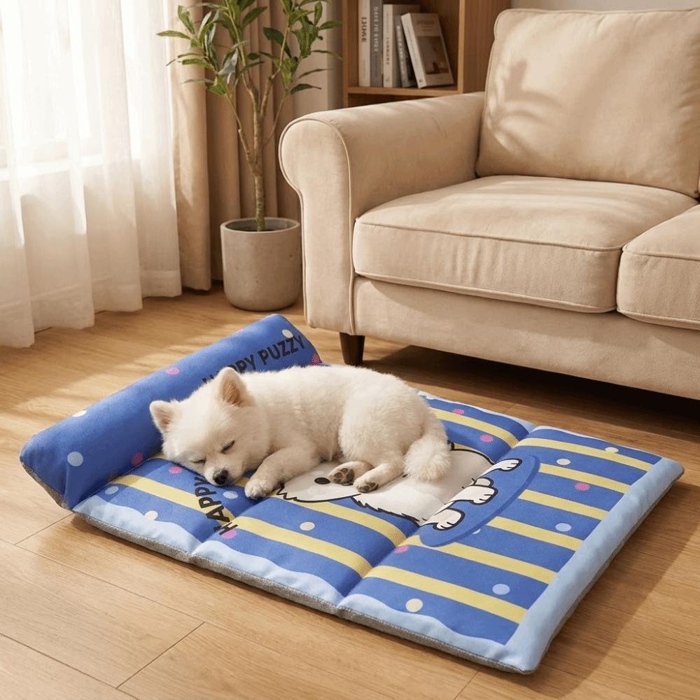 Breathable Cat Cooling Pad Waterproof Ice Silk Cold Mat Cat Sleeping Pad Pet Cooling Mat  Kennel