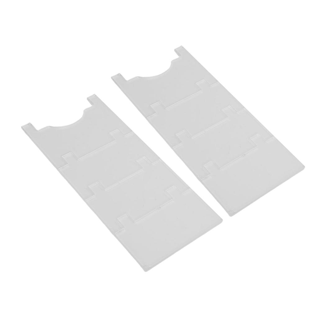 2 Set Furniture Wall Spacer Clear Acrylic Adjustable Couch Wall Stopper for Square Round Legs