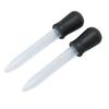2pcs Liquid Dropper 5ml Capacity Safe Reliable Light Weight Compact Portable Pipettes for Scientific ExperimentsBlack