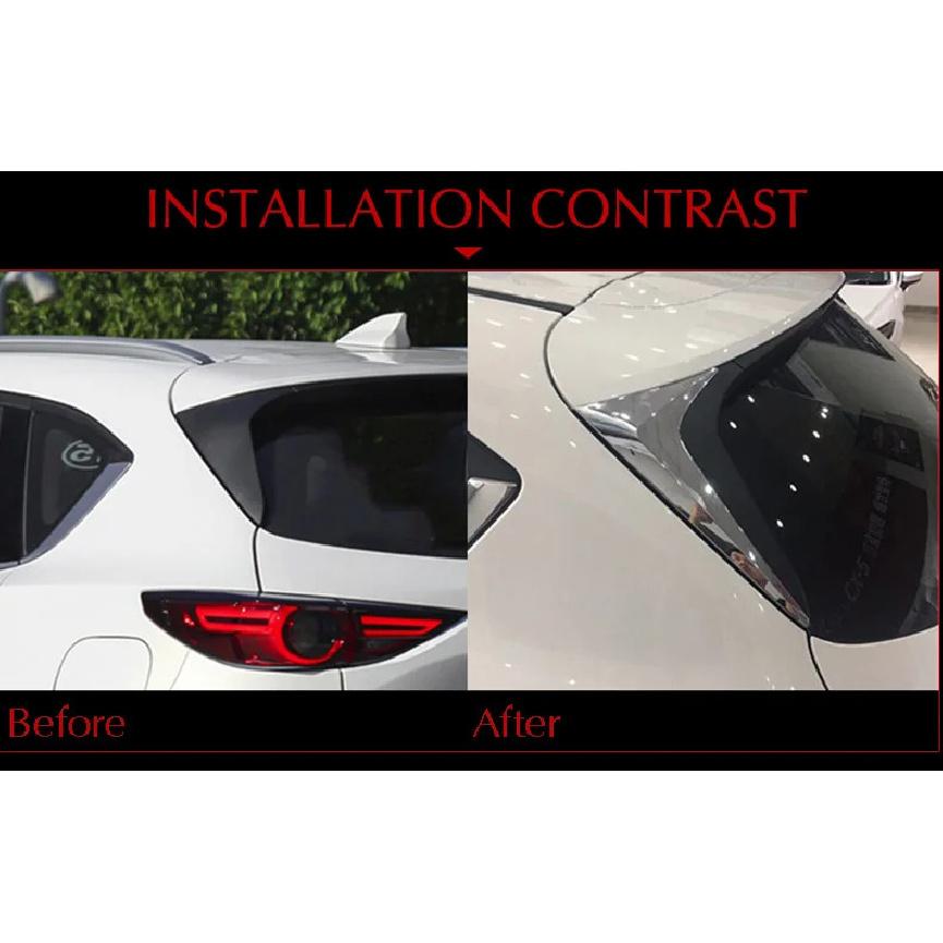 Car Rear Tail Window Corner Trim Frame Cover For 2017-2025 MAZDA Cx-5 Cx5 Kf