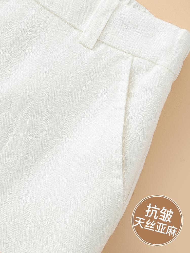 Women's 2026 Summer Tencel Linen High-Waist Anti-Wrinkle Wide-Leg Pants