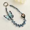 Stylish Beaded Butterfly Phone Strap Colorful Beaded Butterfly Phone Strap Accessory For Fashion Forward Individuals