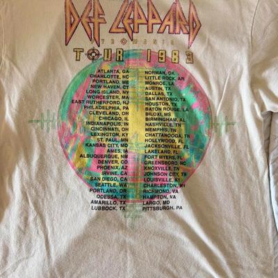 Def Lepp@rd Band Pyromania Tour 1983 T-shirt Reprint