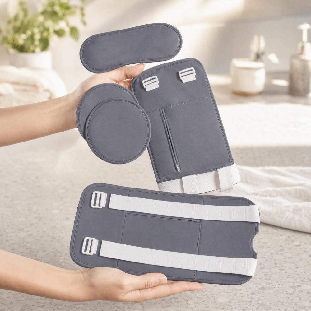 4PC Oil Resistant Waist Wrap Reusable Design Body Wrap Comfort Wear Waist Support Body Detox