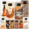 Pumpkin Happy Fall Autumn Phone Case For Xiaomi Poco X7 X6 X5 Pro F7 Ultra Redmi 15C 15 13C 13 12C 12 10 10A 10C 9 9A 9C 9T Cove