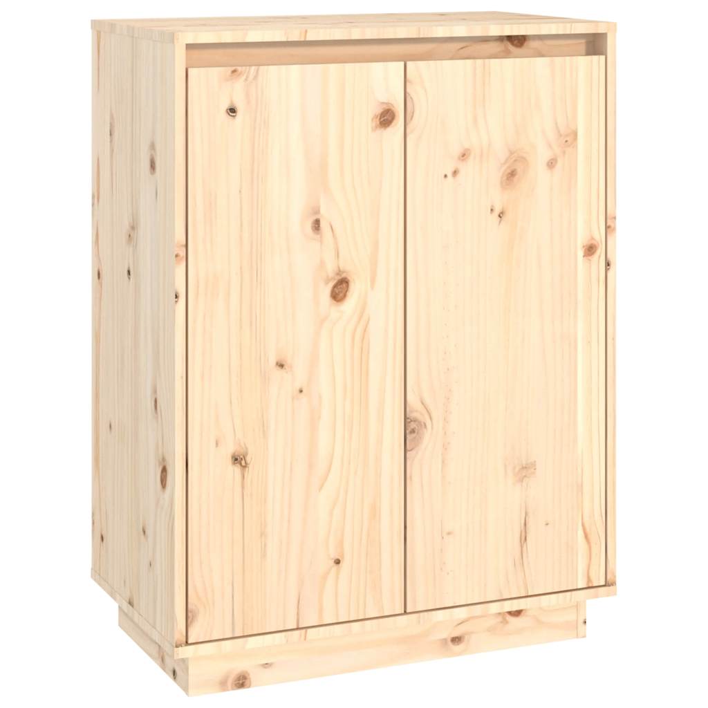 Vidaxl Shoe Cabinet, 60X35X80 Cm, Solid Pine Wood