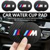 2pcs Car Cup Holder Insert Pad Emblem Coaster Anti-Slip Mat For BMW M 1 3 4 5 6 7 Series X1 X3 X4 X5 G20 G38 F48 E36 E39 blcp03
