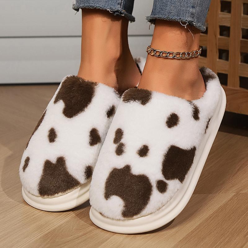 Зимние теплые плоские меховые тапочки женские удобные мягкие пушистые меховые домашние — фото 5