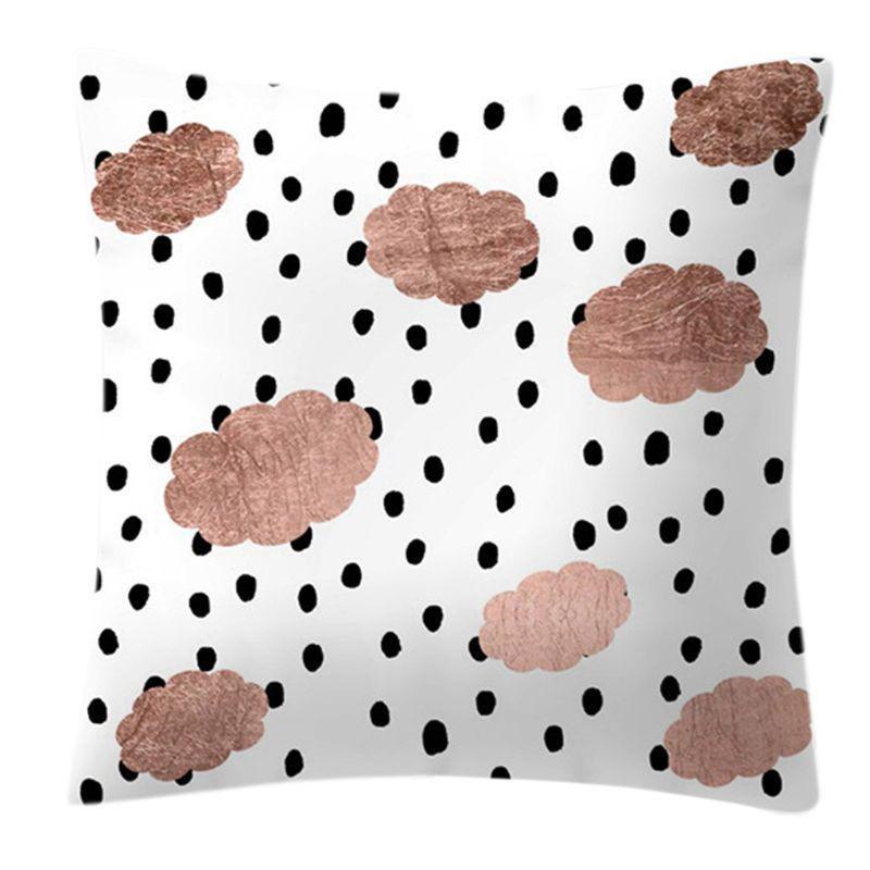 Elegant Rose Gold Geometric Pineapple Glitter Pillow Case For Chic And Trendy Living Spaces