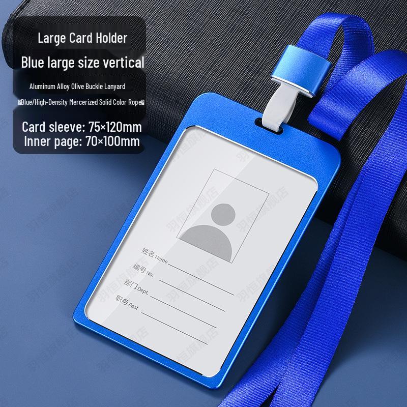 Aluminum Alloy ID Badge Lanyard with Card Holder