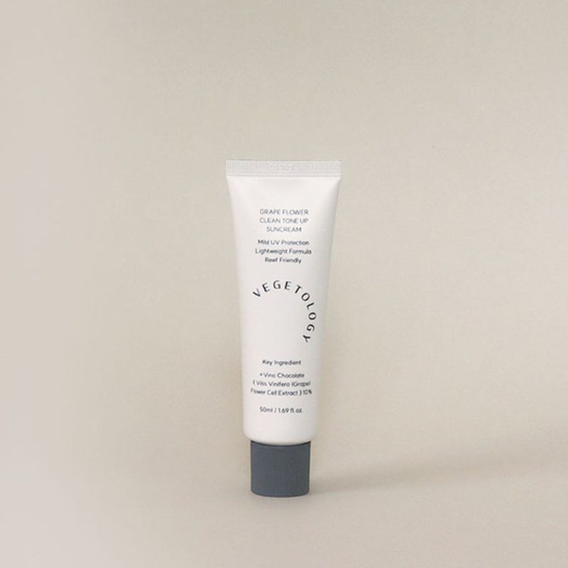 VEGETOLOGY Grape Blossom Viniferin Clean Tone-Up Sunscreen SPF50+ PA++++ 50ml single type