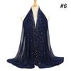 women plain bubble pearl chiffon scarf Head hijab wrap solid shawls headband foulard femme muslim hijabs stores