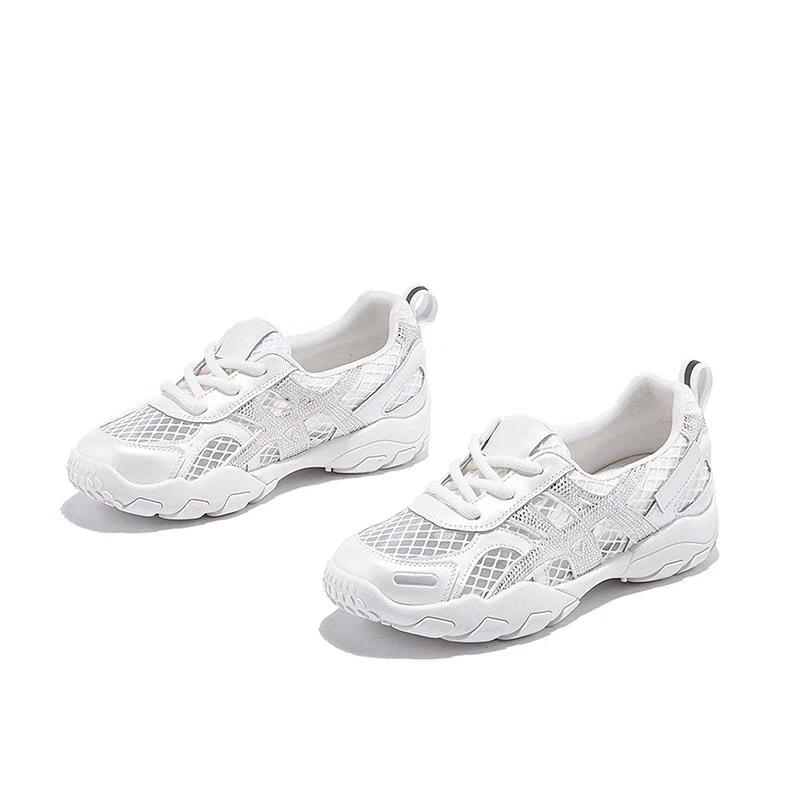 Shallow mouth ballet training shoes women's new summer thick-soled casual sports little white shoes lightweight soft-soled Forrest Gump shoes