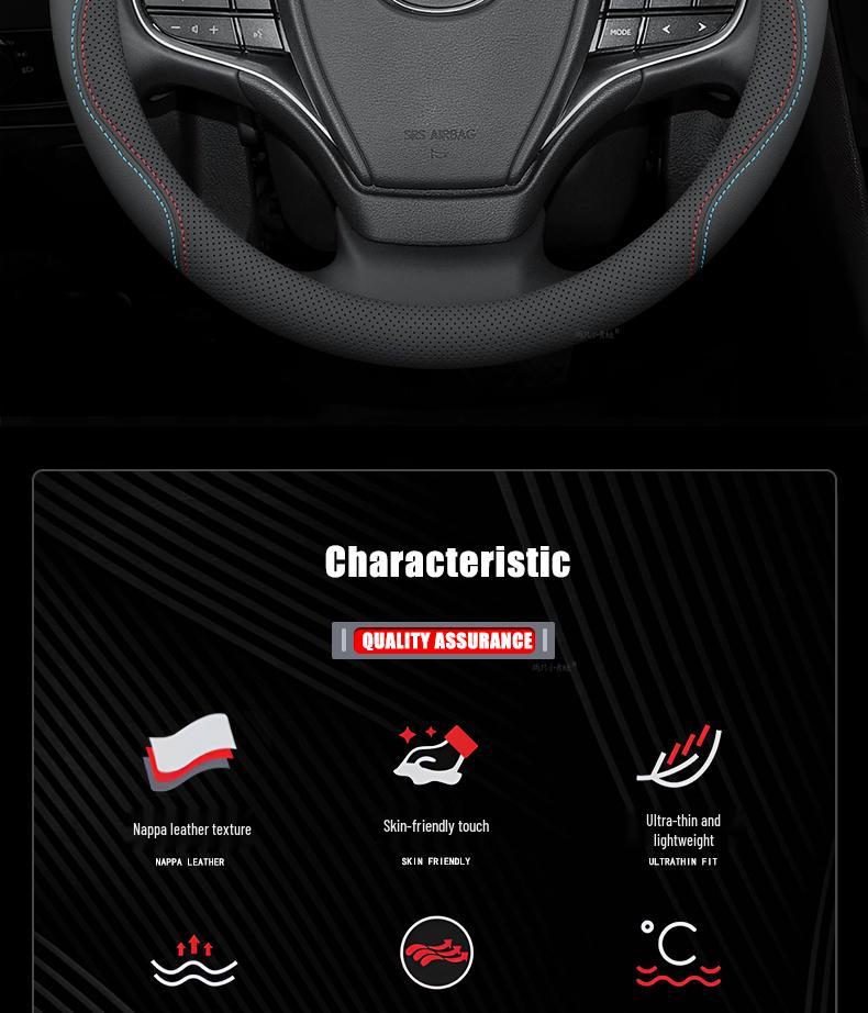 All-Season No-Sew Steering Wheel Cover for 2019-2025 Lexus LX