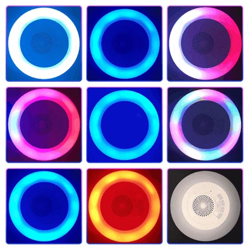 Floating Speaker for Pool Waterproof Portable Speaker Wireless Floating Stereo Speaker with Led Light Shower Speaker