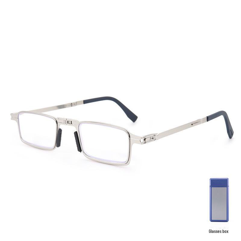 Stylish Foldable Screw-Free Reading Glasses - Portable, Wear-Resistant, HD Full-Frame Available Now.
