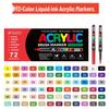 Marqueur à encre liquide acrylique étanche à séchage rapide anti-bavure pour l'art