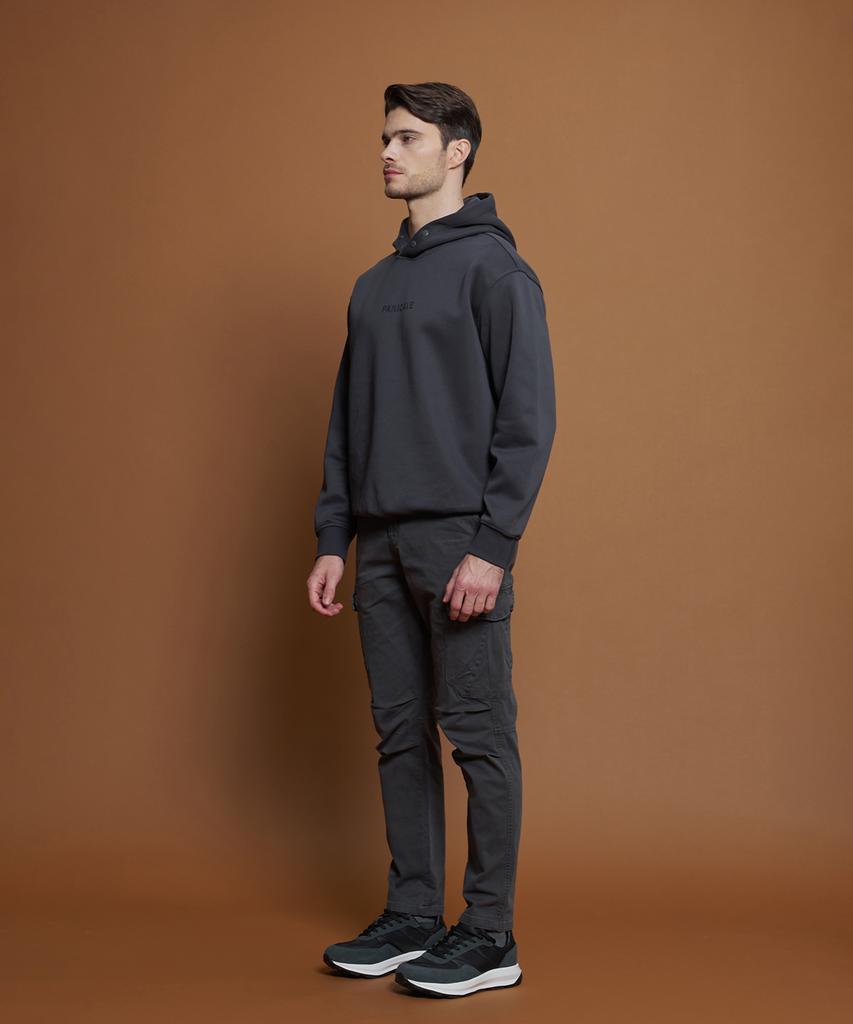 PANICALE Charcoal Drawstring Cargo Pants