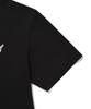 WACKY WILLY Typo Bird Graphic Short Sleeve T-Shirt Black