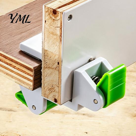 Doppelseitige Plattenmontageklemme 5 Stück Holzbearbeitung Füllbrett Montageklemme, Anreißklemmen Set für Schrank Referenzmarkierungswerkzeug Platten,