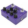 Guitar Effects Pedal Reverb Digital Delay True Bypass Purple 2 in 1 Single Instrument Accessory for Stage Performance CP-80