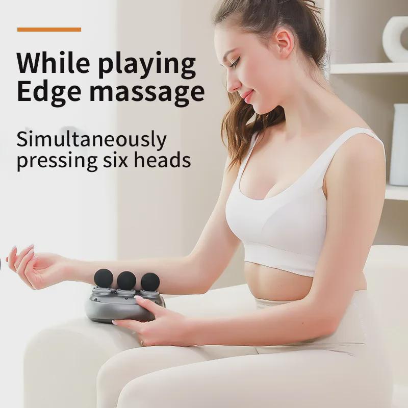 Six-Head Fascia Gun Muscle Relaxer: Deep Tissue Neck and Muscle Massager