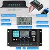 Solar Panel Regulator with LCD Display Double USB Port Solar Charging Controller for 12V 24V Systems Improved Control