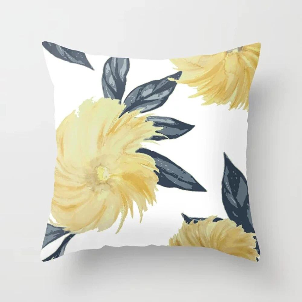 Home Decor Pillowcases Colorful Flower Printed  for Bedroom Living Room