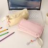 New Ins Pencil Case Large Capacity Cute Stationery Bag Simple Pencil Pouch Student Coin Purse Coin Pouch Portable Makeup Bag